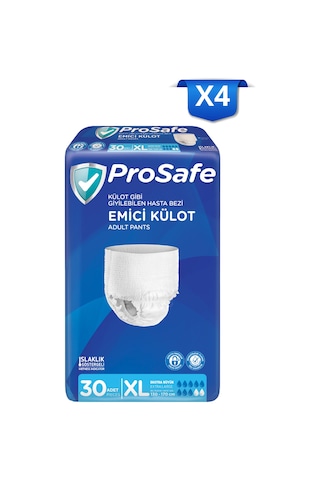 Prosafe Yetişkin Emici Külot Xlarge 30'lu X4 XL