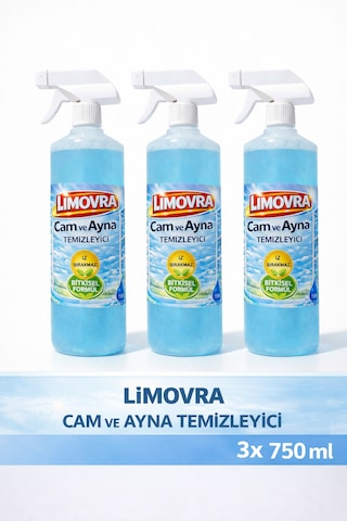 Cam & Parlak Yüzey 750ml - Bitkisel 3'lü