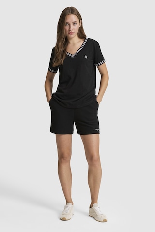 U.s. Polo Assn. Kadın Siyah Şort Örme 50323506-vr046