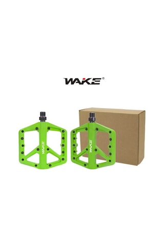 Wake Plastik Yeşil Rulmanlı Vidalı Platform Pedal