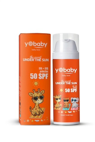 Yobaby Spf50+ Vegan Mineralli Yüksek Korumalı Suya Dayanıklı Nemlendirici Güneş Koruyucu 50ml Çocuk Yetişkin
