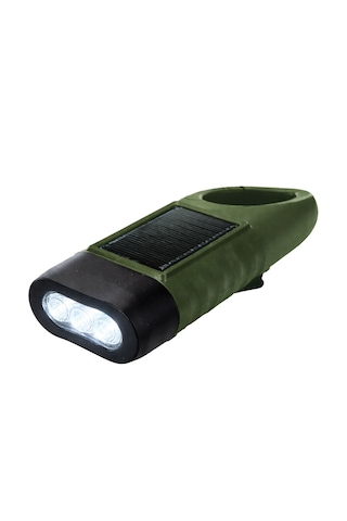 Petrix 34645 Güneş Enerjili El Kranklı Acil Durum Led Taşınabilir El Feneri Yeşil