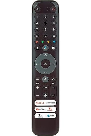 Tcl 55c655pro İle Uyumlu Qled Tv Kumandası-mikrofonlu