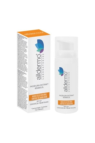Alldermo Hassas Ciltler Için Güneş Koruyucu Yüz Kremi Spf 50+ 50