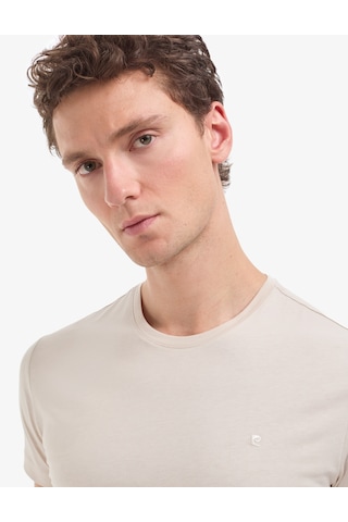 Pierre Cardin Erkek Bej Tişört Basic 50325307-vr011