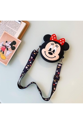 Mickey Mause Minnie Bozuk Para Cüzdanı Çanta Çocuk Cüzdan Küçük Para Kutusu Omuzdan Askılı Çanta