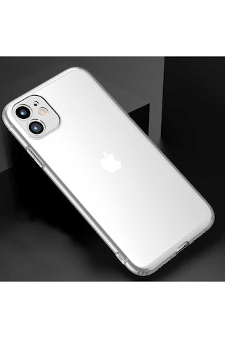 Apple Uyumlu iPhone 11 Pro Şeffaf Silikon Kılıf Esnek Darbe Emici Ultra İnce Şeffaf Telefon Koruyucu Kapak