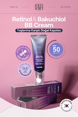 Lamelin Retinol Ve Bakuchiol Içeren Doğal Kapatıcı Parlak Bitişli Bb Krem Lamelin 50 Ml Parlak Bitiş