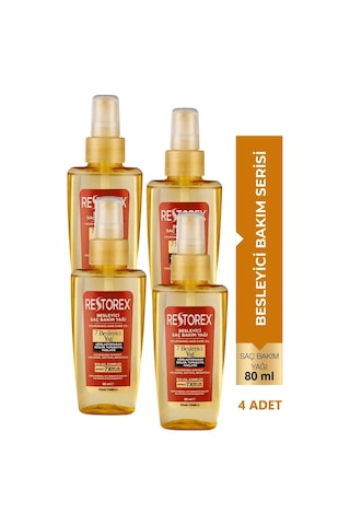 Besleyici Bakım Yağı 4x80 Ml - 7 Besleyici Yağ Göz Alıcı Parlaklık İpeksi Yumuşaklık