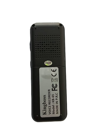 KB-65 Mp3 Çalar Ses Kayıt Cihazı 32GB 400 Saat kayıt PİLLE ÇALIŞIR 8x3x1cm