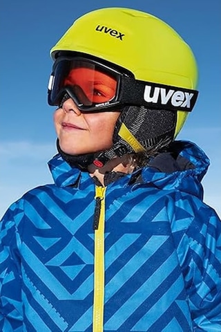 Uvex Speedy Pro Çocuk Gözlüğü Buğulanmaz Ve %100 Uv Koruma Kayak Gözlüğü Siyah / Lazer Altın Standart