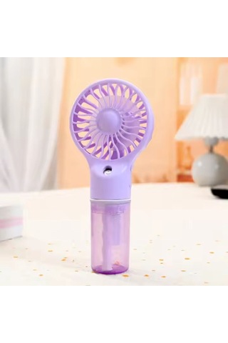 El Tipi Sulu Buharlı Fan Şarjlı Vantilatör Mini Masaüstü El Fan Taşınabilir 4 Kademeli Usb Pervane -