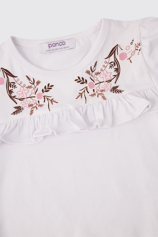 Panço Kız Bebek Beyaz Tişört 2611gb05057