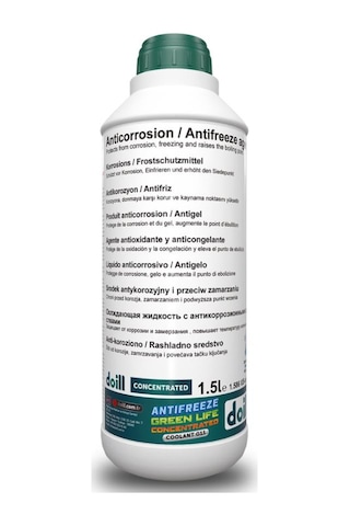 Konsantre - Saf 1.5 Litre Yeşil Antifriz - G11 Üretim Yılı: 2025 Yeşil