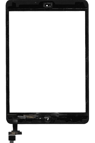 Apple Uyumlu iOS iPad Mini 2 A1432 Butonlu Dokunmatik Siyah