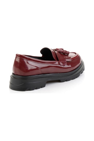 Bordo Kadın Loafer Ayakkabı K01823060898 Çok Renkli