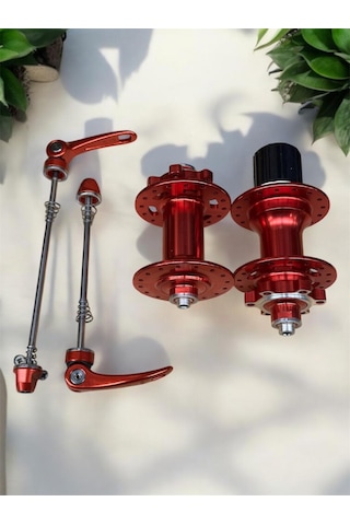 Forte Gt Xbyc 680 Bisiklet Hub Sesli Ön Arka Kaset Göbek Seti 32 Delik 6 Vida Qr Mandal Kırmızı