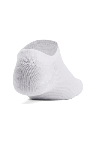 Under Armour Essential No Show 6pk Unisex Çorap Beyaz