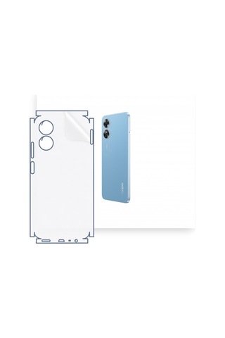 Oppo A17 Uyumlu Fullbody Arka Kaplama Hidrojel Koruyucu Film