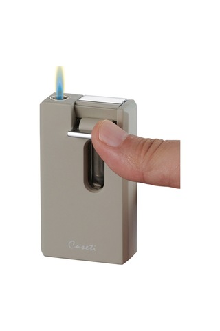 Tek Torch Pürmüz Mat Krem Dahili V Kesicili Puro Çakmağı