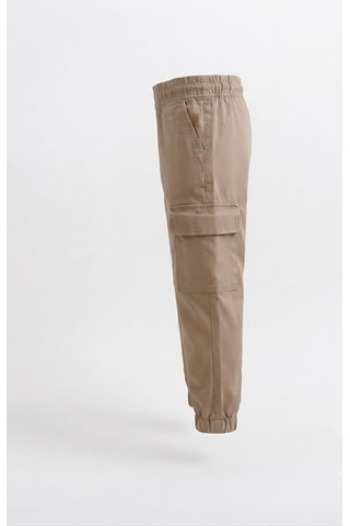 Stormwear Çocuk Unisex Kargo Cep Lastikli Pantolon Bej