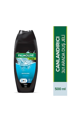 Palmolive Men Sport Canlandırıcı 3'ü 1 Arada Yüz Vücut ve Saç İçin Duş Jeli ve Şampuan 500 ML