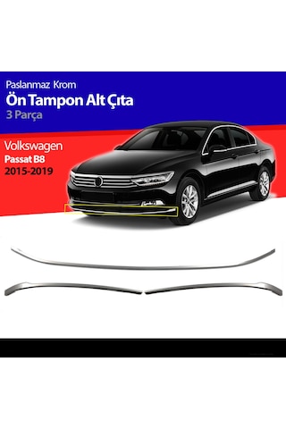 Volkswagen Passat B8 Ön Tampon Çitası Krom Nikelajı 2015-2018