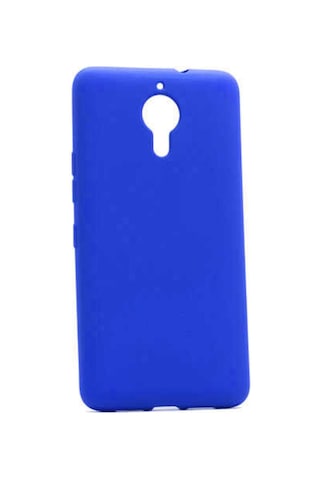 General Mobile 5 Plus Kılıf Zore Premier Silikon Kapak Saks Mavi