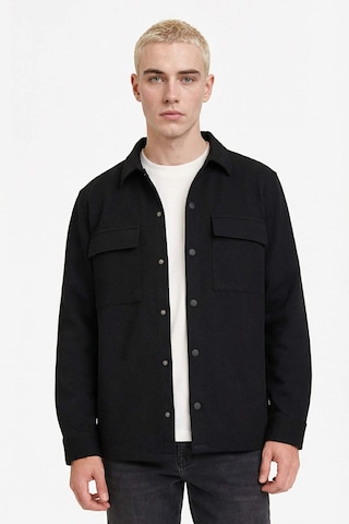 Defacto Regular Fit Twill Siyah Erkek Gömlek E7689ax/bk81 Siyah
