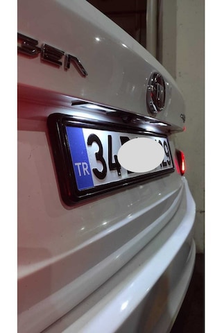 Parlak Siyah Çerçeveli Oto Plakalık Abs Plastik Esnek Piano Black Plakalık 2 Adet