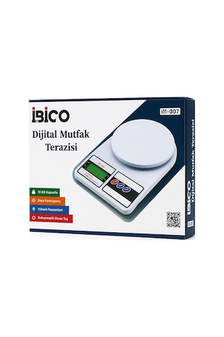 İbico İ11-007 Sf-400 Mutfak Terazisi Tartı 10kg / 1gr Pilli Dijital Diğer
