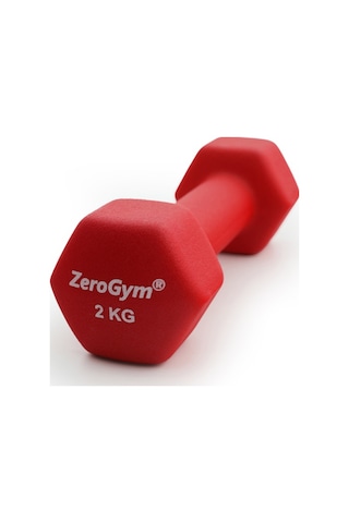 Zerogym Neopren Kaplı İçi Demir Dambıl 2 Kg Kırmızı 1 Adet
