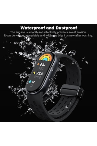 Xiaomi İle Uyumlu Mi Band 10/9/8 İçin Nefes Alabilen Silikon Air Loop Smart Band10 Kordon Manyetik Toka Mekanizmalı Deformasyona Dayanıklı Yumuşak Mi Band 10 Kordonu