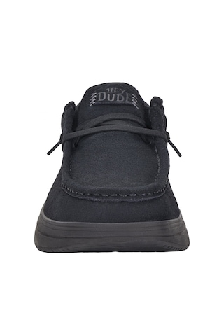 Oxford Klasik Erkek Hd.41975-001 Hey Dude Wally Comf Suede Black Null Siyah