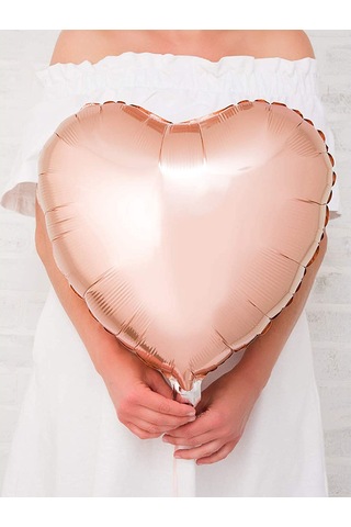 Kalp Folyo Balon Rose Gold 60 CM