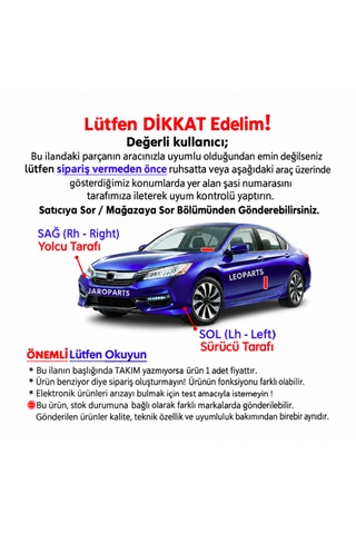 Leoparts Honda City Stop Lambası Dış Sağ 2021-2025 33500-t00-k014m1