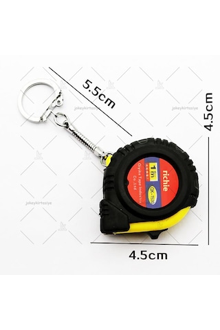 Cep Tipi Anahtarlıklı Otomatik Çelik Mezura 1.metre