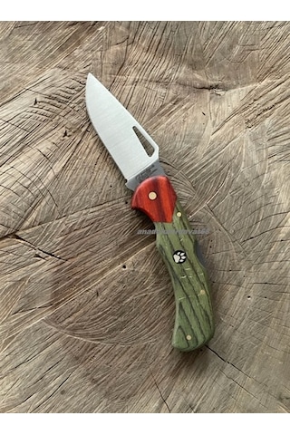 Dmr Mini Çakı El Yapımı Çakı Kamp Çakısı Avcı Bıçagı Cep Bıçak 23cm Çakı Yeşil