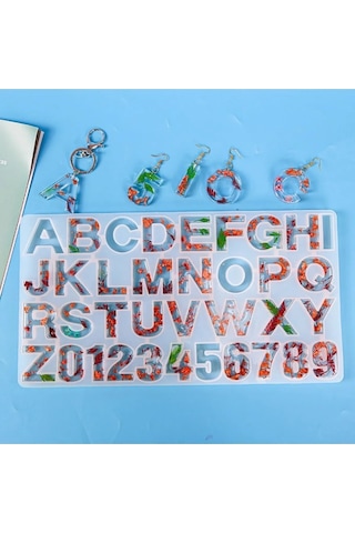 Deliksiz Kek Kalıbı Büyük Harfler Ve Rakamlar Kalıbı Silikon Çikolata Sabun Epoksi Reçine Kalıbı Goldcakes