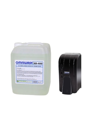 Omniwash Sd-400 5000 Ml Köpük El Sabunu Ve 500 Cc Dispenser Seti Siyah