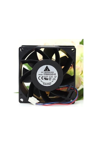 Delta Ffb0824ehe-f00 ,80x38mm 24vdc 80-cfm 3-kablo Fan