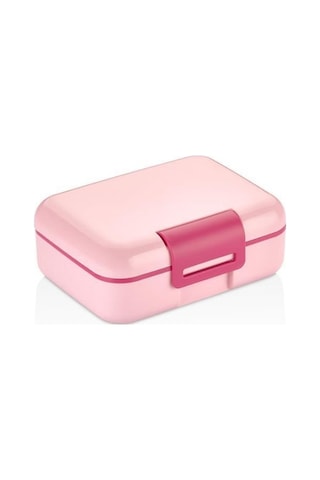 6 Bölmeli Yemek Saklama Kabı Çatal, Kaşık Ve Bıçaklı Beslenme Kutusu, Lunch Box Diyet, Pembe Desenli