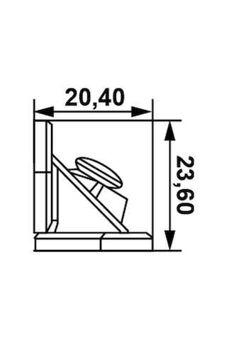 Hafele Kelebek Bağlantı Şeffaf