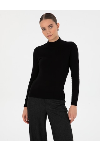 Pierre Cardin Kadın Siyah Kazak /triko 50315768-vr046 Siyah