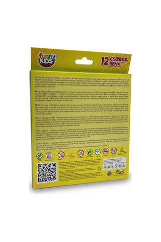 Funny Kids Jumbıno Jumbo Boya Kalemi Natrel Seri 12 Parça Ahşap Çok Renkli
