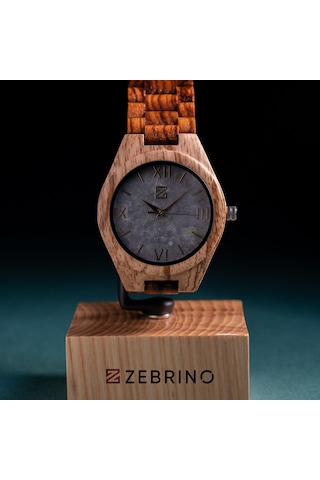 Zebrino Zbr-co-wz White Zebra Ahşap Erkek Kol Saati 45 Mm