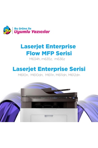 Hp 147a W1470a Toner Tozu 250 Gr./ Laserjet Enterprise Flow Mfp M634 / M635 / M636 / M610 / M611 / M612 / M634 / M635 / M636