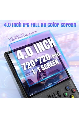 Konsol Plus R36s Max Retro El Oyun Konsolu 4.0'' Ips Ekranlı 18.000 Oyunlu - Mavi