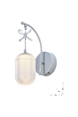 Motta Power Ledli Modern Lüks Duvar Aplik 3 Renk Sarı-beyaz-gün İşığı - Krom Krom