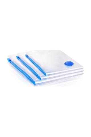Vindex Vakumlu Giyisi Yastık Yorgan Saklama Torbası Poşeti Hurç - Mega - 100x130 Cm. - 10 Paket 140l